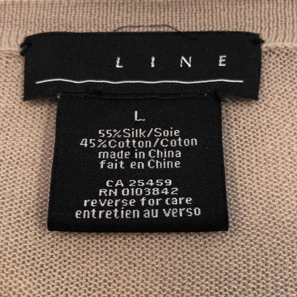 Line silk and cotton cardigan - Picture 2 of 2